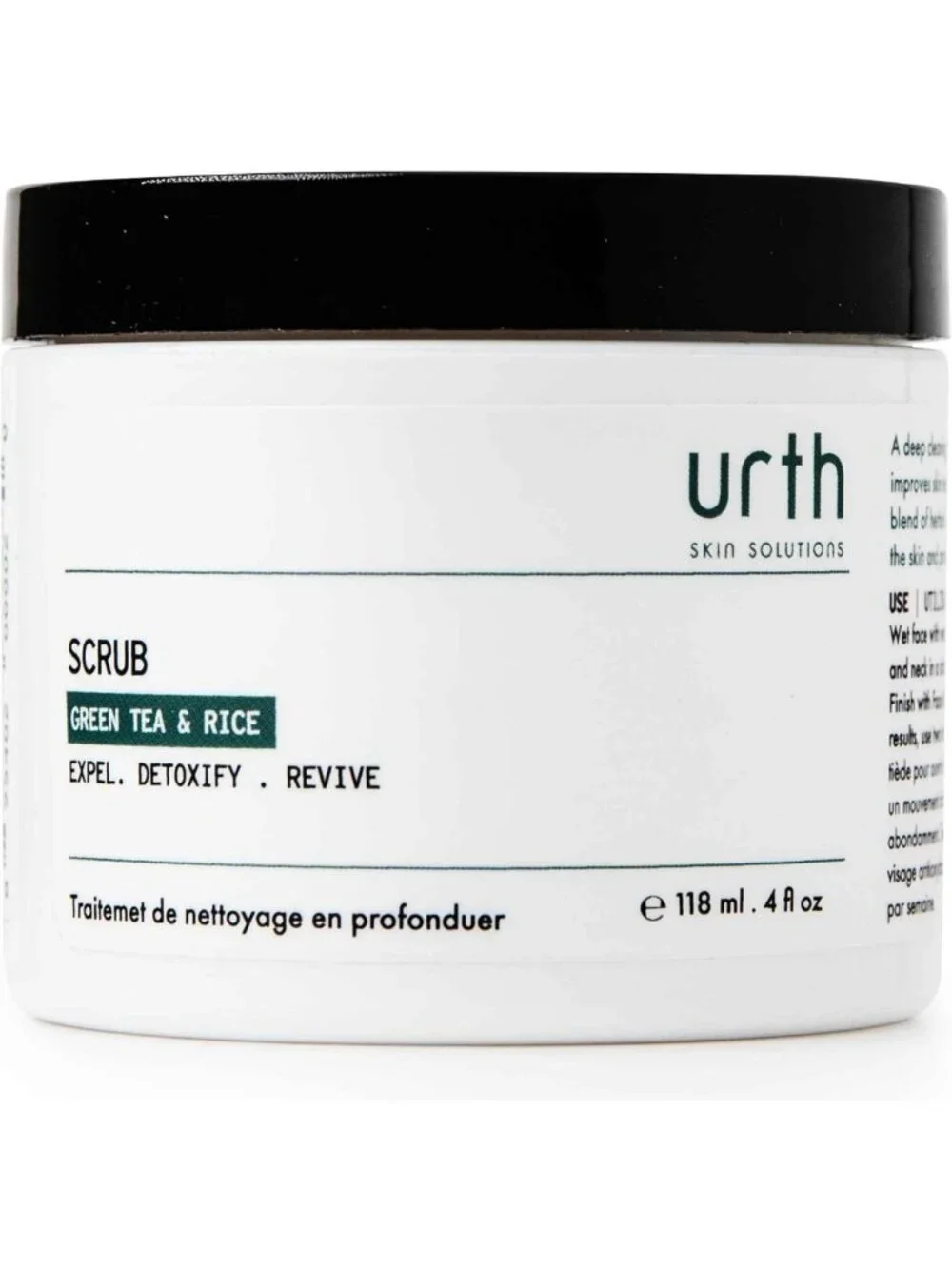 Men's Exfoliating Face Scrub with Green Tea & Rice, Deep Cleansing, Smooths Skin
